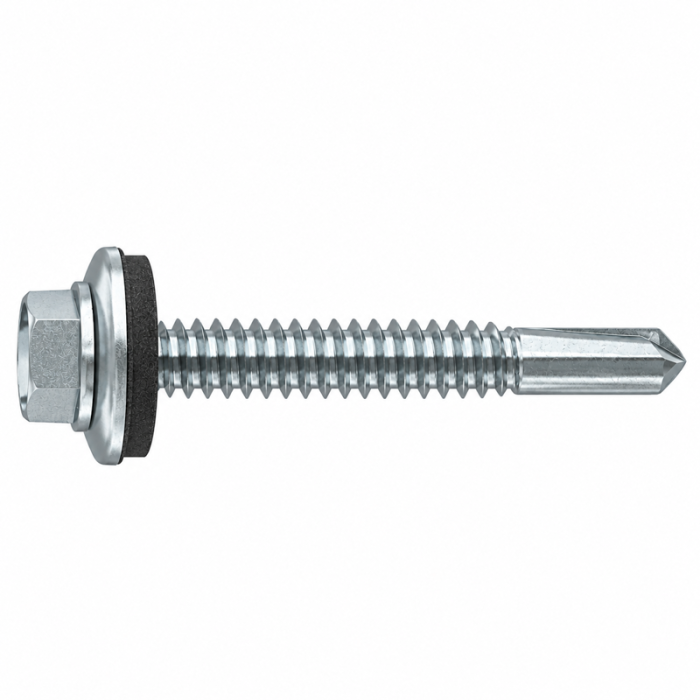 krepezhgroup product Винт самопробивен с шайба метал-метал Zn 12мм М5.5x32 image