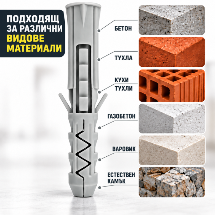 krepezhgroup product Дюбел KPX М12х80 (100 бр.) image
