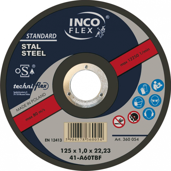 krepezhgroup product Диск за рязане на стомана INCO FLEX - Стандарт 125 x 3,2 x 22,23 (360542) image