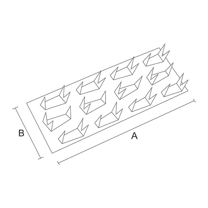 krepezhgroup product Планка шипова свързваща, поцинкована (20 бр.) image