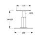 product Регулируема подпора за греда PR 100x100x100-150 mm M20 thumb