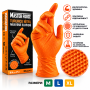 Оранжеви нитрилни ръкавици MasterForce Orange за еднократна употреба -50бр